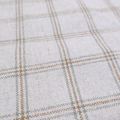 Windowpane Fabric by the Yard Beige