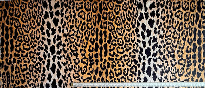 Leopard Print Velvet Upholstery Fabric