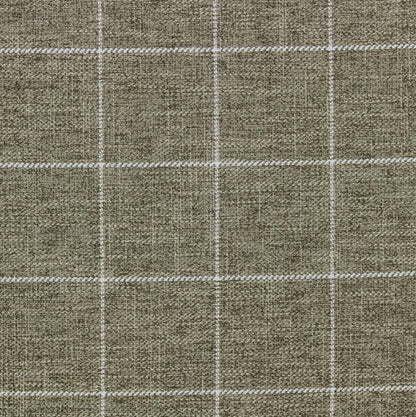 Sage Green Windowpane Upholstery Fabric green plaid curtain panel textile