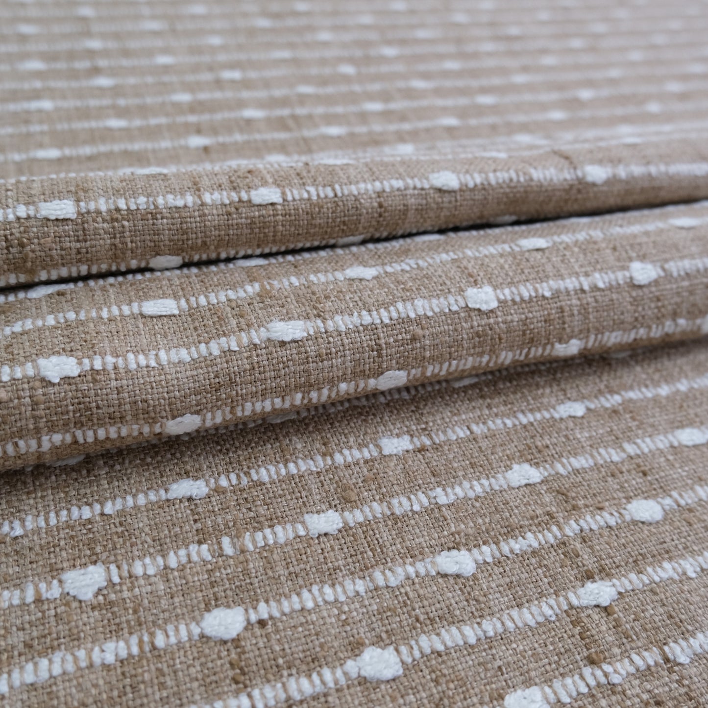 Harvest Striped Upholstery Fabric- Earthy Woven Fabric by the Yard