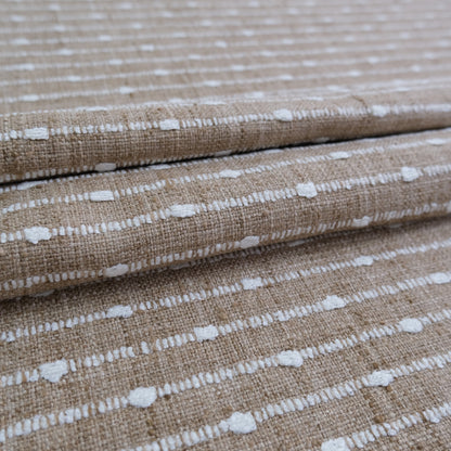 Harvest Striped Upholstery Fabric- Earthy Woven Fabric by the Yard