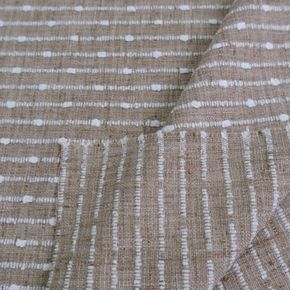 Harvest Striped Upholstery Fabric- Earthy Woven Fabric by the Yard