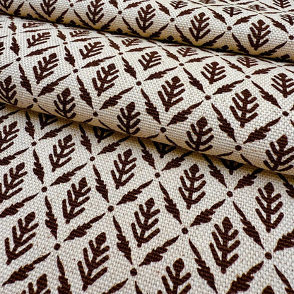 Diamond Motif Fabric by Yard Brown