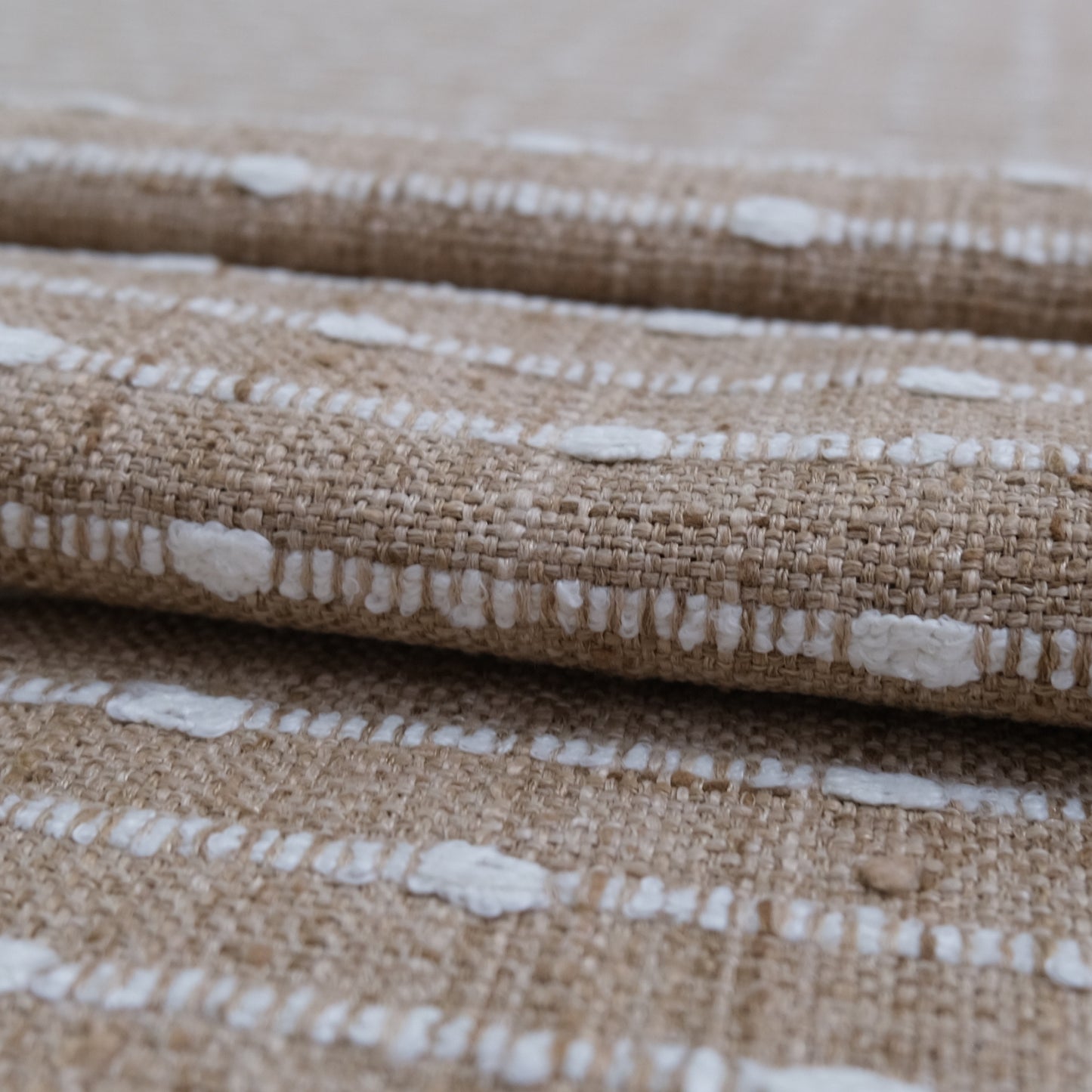 Harvest Striped Upholstery Fabric- Earthy Woven Fabric by the Yard