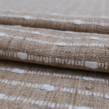 Harvest Striped Upholstery Fabric- Earthy Woven Fabric by the Yard