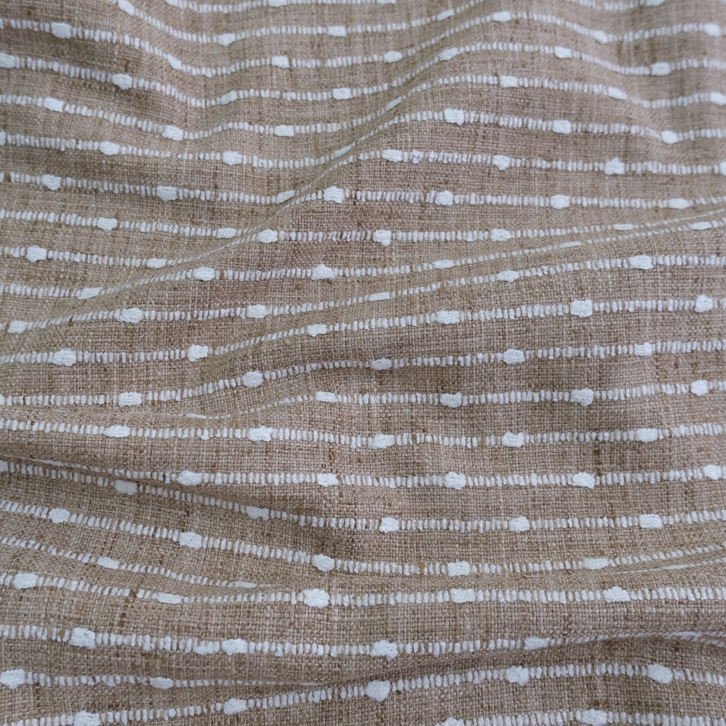 Harvest Striped Upholstery Fabric- Earthy Woven Fabric by the Yard