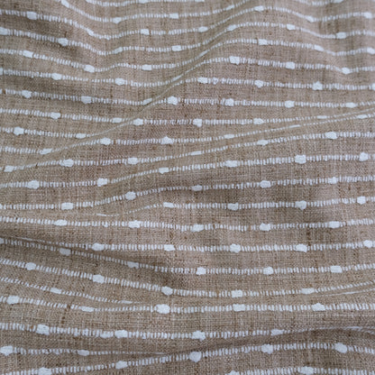 Harvest Striped Upholstery Fabric- Earthy Woven Fabric by the Yard