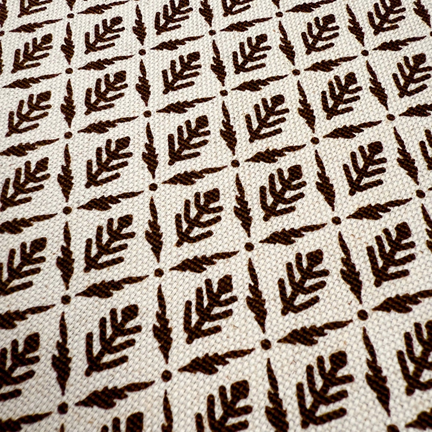 Diamond Motif Fabric by Yard Brown