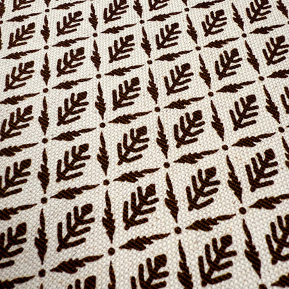 Diamond Motif Fabric by Yard Brown