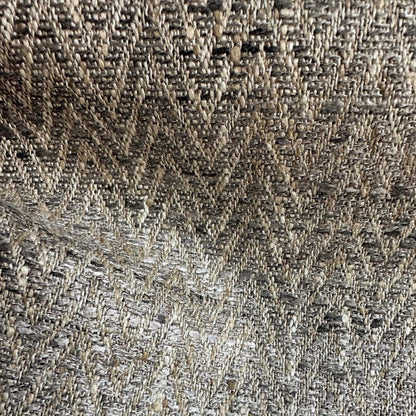 Mocha Herringbone Upholstery Fabric Zigzag Design Textured Brown Fabric Soft Coffee Tone Textile Durable Fabric by Yard Couch Drapery Pillow