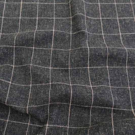 Dark Gray Upholstery Fabric- Heavyweight Charcoal Woven Material for Sofas & Chairs