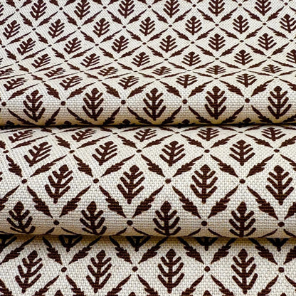 Diamond Motif Fabric by Yard Brown