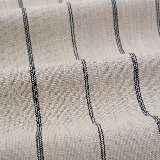 Cream Black Stripe Fabric Upholstery