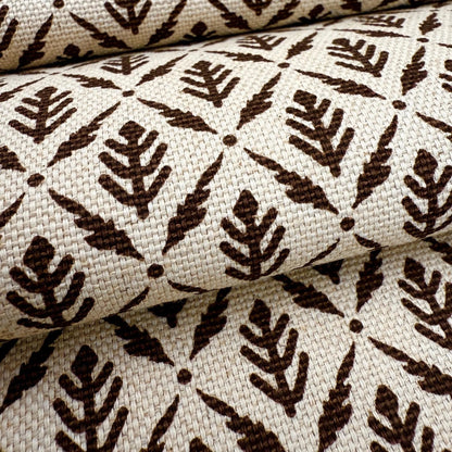 Diamond Motif Fabric by Yard Brown