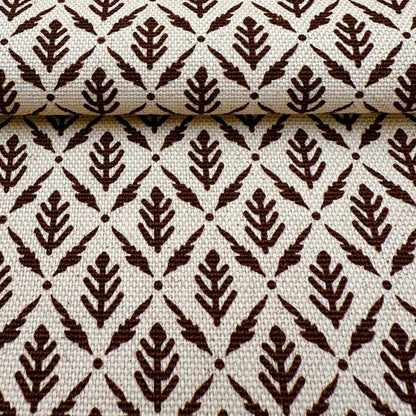 Diamond Motif Fabric by Yard Brown