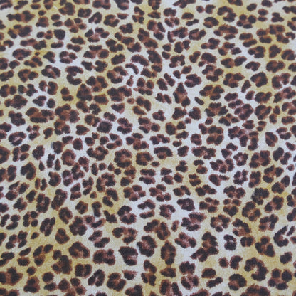 Leopard Skin Print Fabric by the Yard Brown Cotton Home DIY Project Sewing Material for Tote Bag Cheetah Pattern FBY Animal Skin Neutral