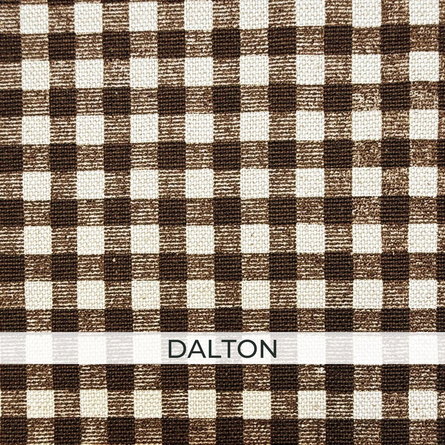 Brown Neutral Coordinating Fabric Set – Cotton Linen Upholstery Fabric by the Yard – Toile, Gingham & Stripe Designer Bundle