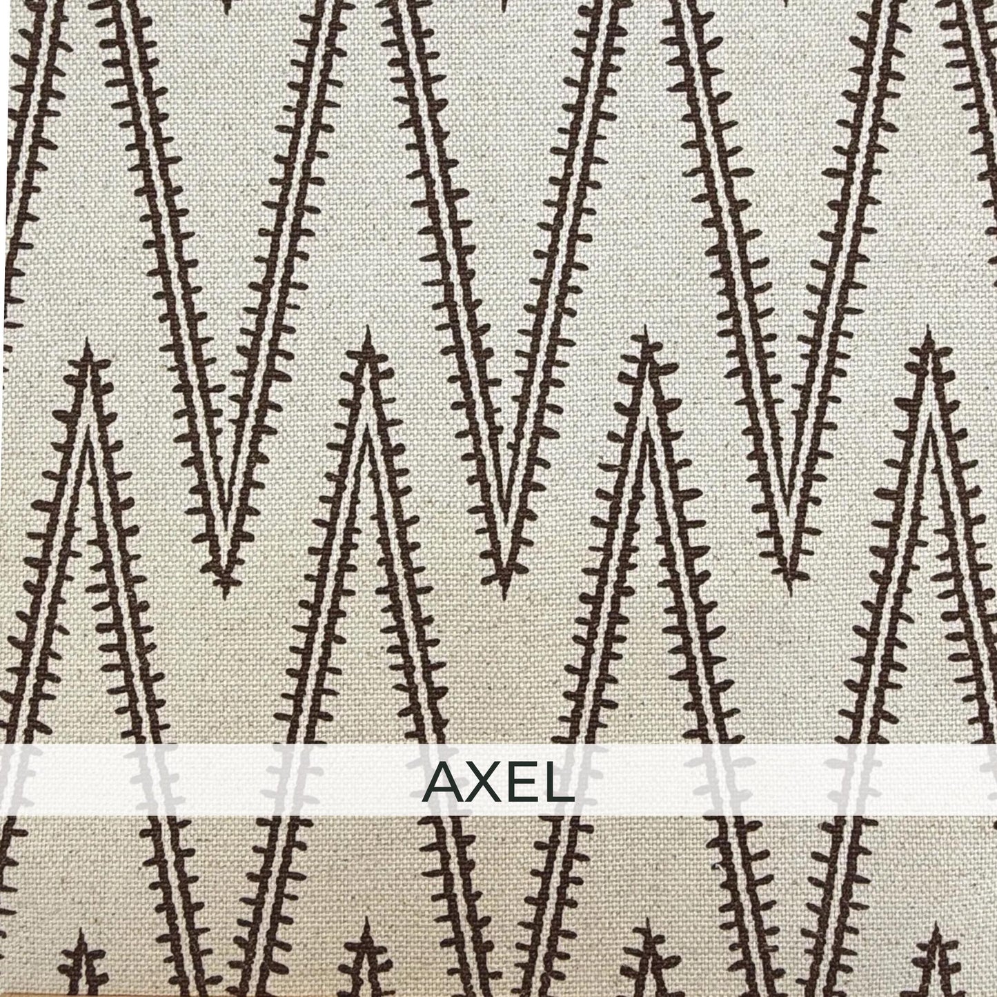 Brown Neutral Coordinating Fabric Set – Cotton Linen Upholstery Fabric by the Yard – Toile, Gingham & Stripe Designer Bundle
