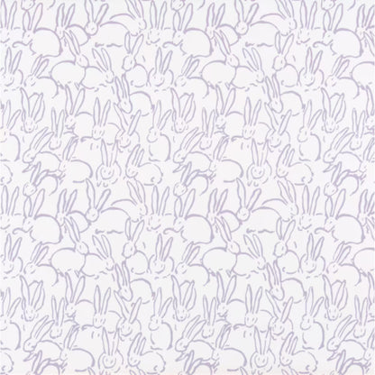 LAVENDER Bunny Print Fabric Pastel Nursery Decor Soft Color DIY Sewing Material Custom Baby Shower Favor Basket Lining Project Craft Making Supplies
