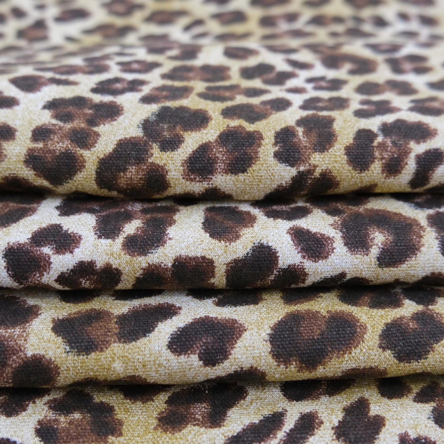 Leopard Skin Print Fabric by the Yard Brown Cotton Home DIY Project Sewing Material for Tote Bag Cheetah Pattern FBY Animal Skin Neutral