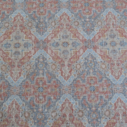 Tula Vintage Rug Bohemian Upholstery Fabric- Chenille Shabby Chic Design
