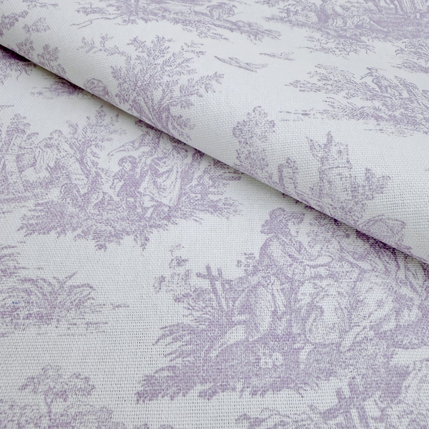 Lavender Toile Gingham Fabric Bundle Cotton Quilting Sewing Fabric Set Crafts Pillows Curtains Cottagecore Home Decor