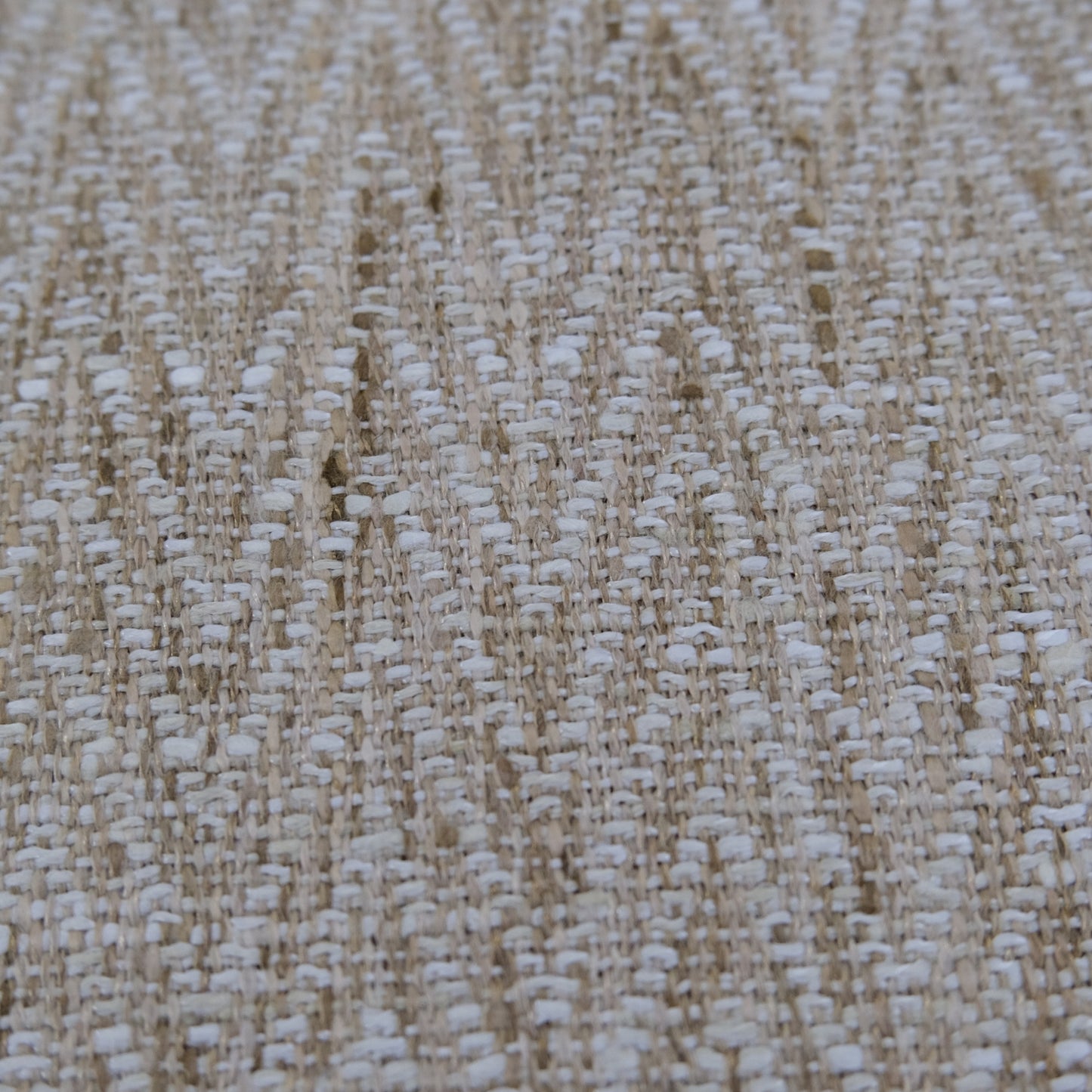 Cream Chevron Upholstery Fabric by the Yard- Textured Neutral Fabric for Home Decor
