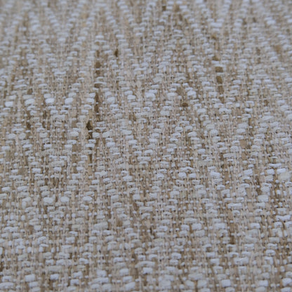 Cream Chevron Upholstery Fabric by the Yard- Textured Neutral Fabric for Home Decor