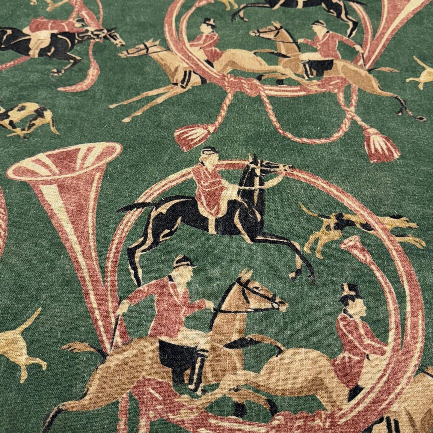 Green English Country Style Print Textile