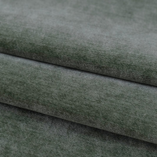 Sage Green Chenille Upholstery Fabric by the Yard- Soft Textured Fabric for Furniture & Drapery