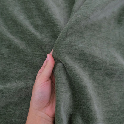 Sage Green Chenille Upholstery Fabric by the Yard- Soft Textured Fabric for Furniture & Drapery