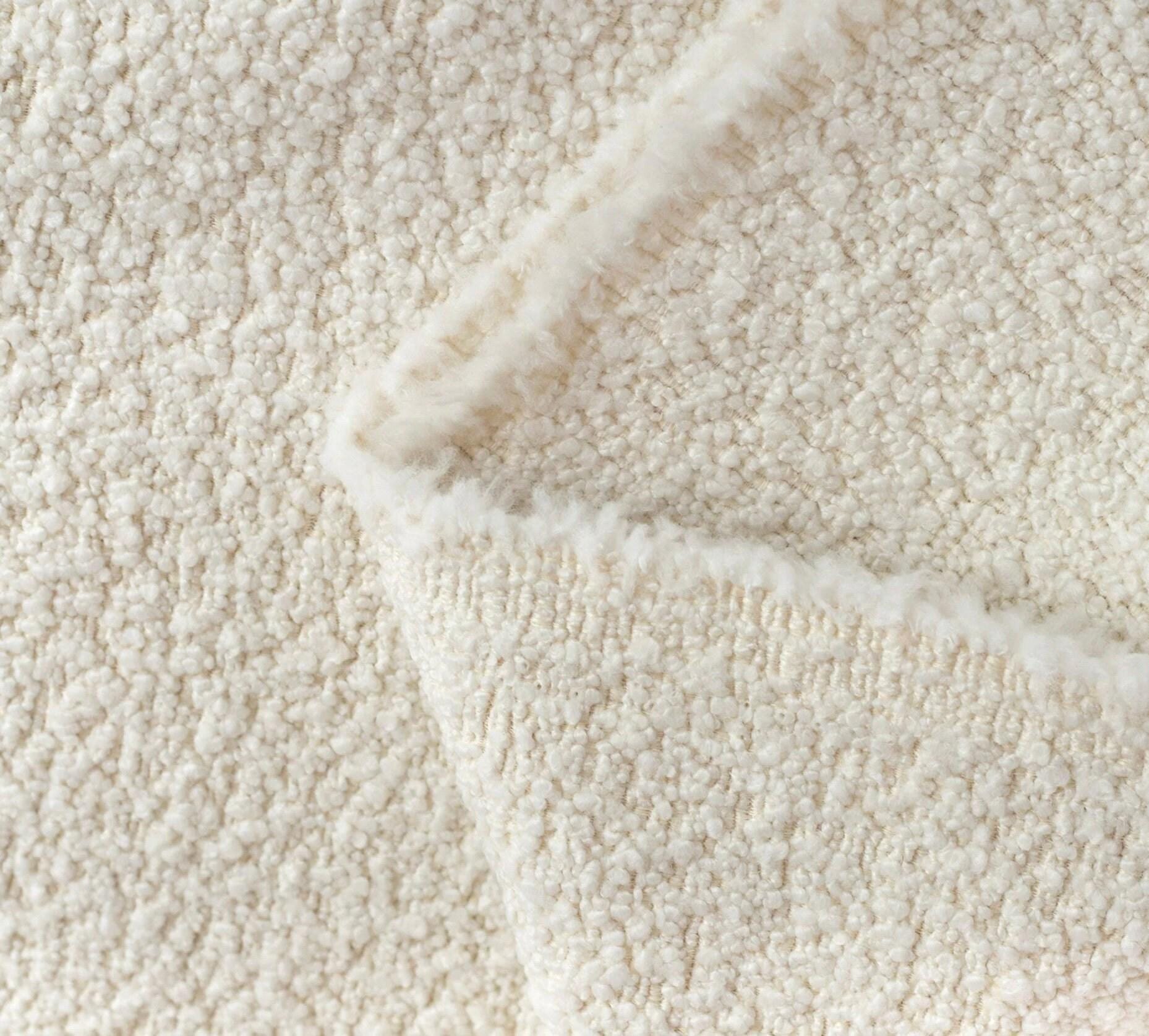Off White Loopy Upholstery Fabric