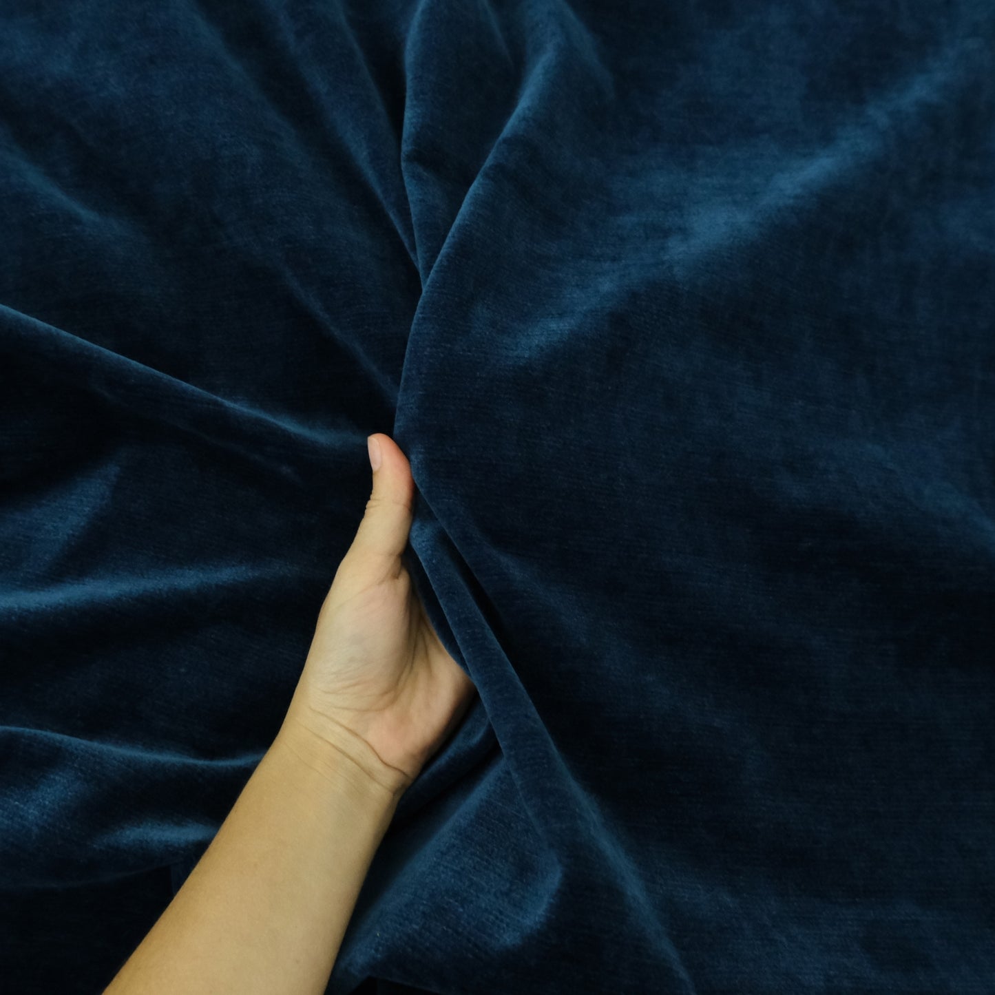 Navy Chenille Upholstery Fabric by the Yard