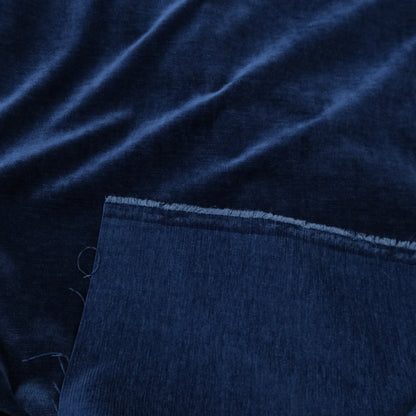 Navy Chenille Upholstery Fabric by the Yard