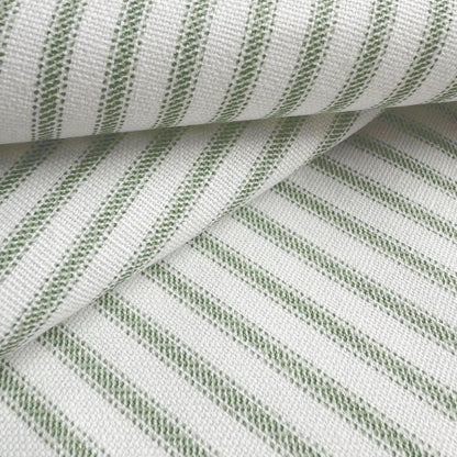 Sage Toile Gingham Cotton Fabric Vintage Cottagecore Decor Textile Kitchen Pillows Drapery Quilting DIY Projects