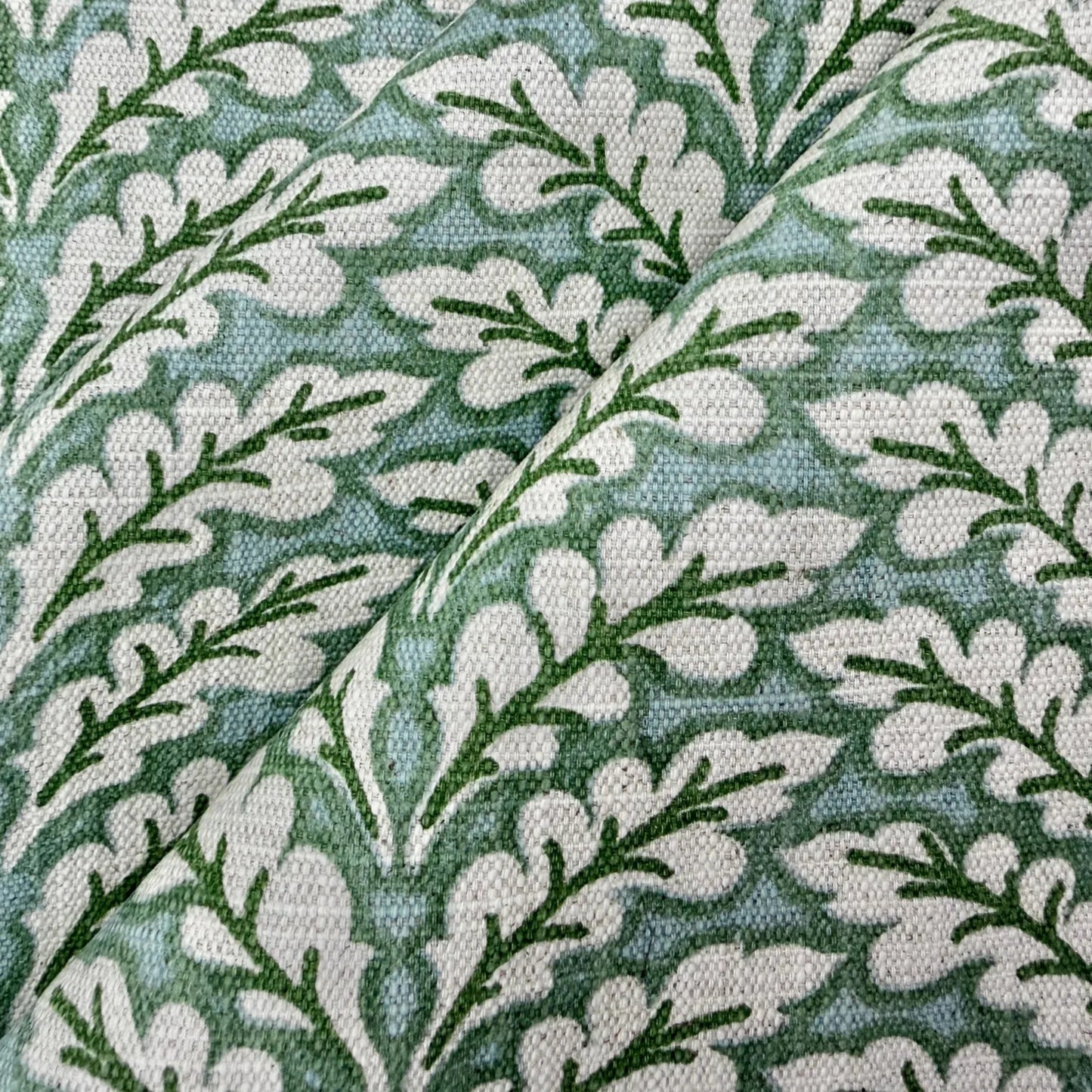 Fabric by the yard botanical print detail