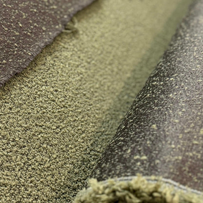 Moss Green Boucle Upholstery Fabric Durable Olive Nubbly Texture for Furniture