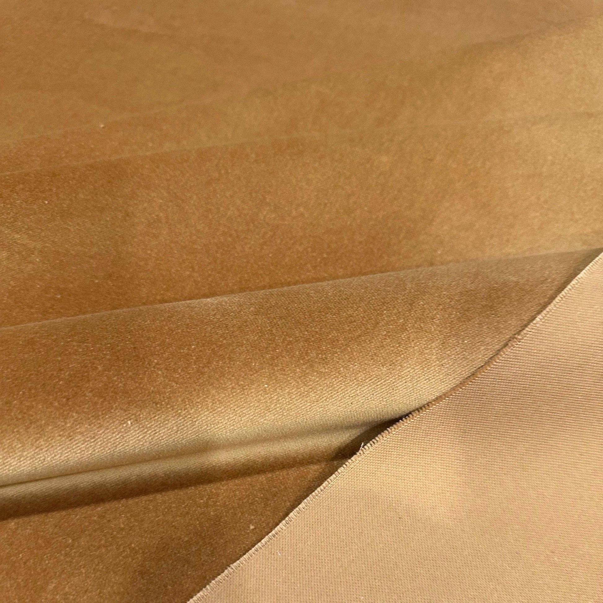 Velvet Fabric Luxury Matte Gold Cotton