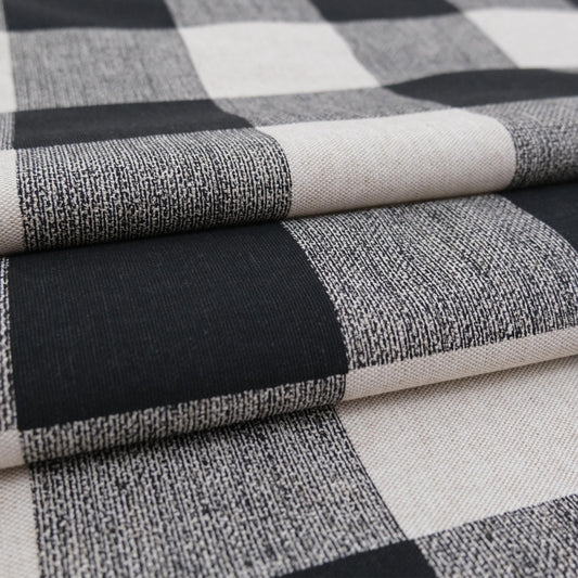 Black Buffalo Check Fabric