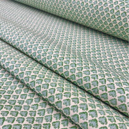 Small scale botanical patterned fabric for home décor