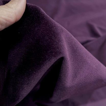 Velveteen Eggplant Fabric Plum Velvet