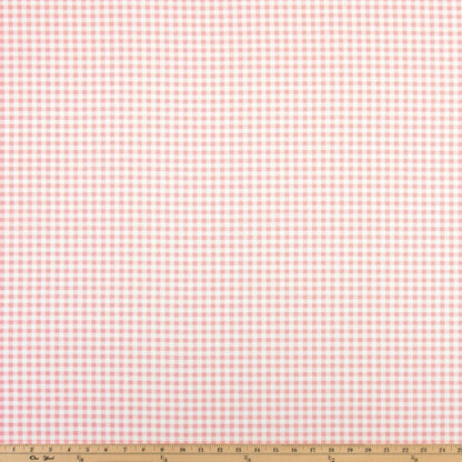 Coquette Pink Toile and Gingham Fabric Romantic Cotton Blend by the Yard for Curtains Pillows Quilting Crafts and Cottagecore Home Decor