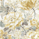 Floral Fabric by Yard Watercolor Home Decor Cottage Core Drapery Vintage Inspired Material Shabby Chic DIY Soft Yellow Green Bedding Fabric