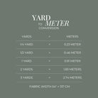 the yard to meter converter is shown
