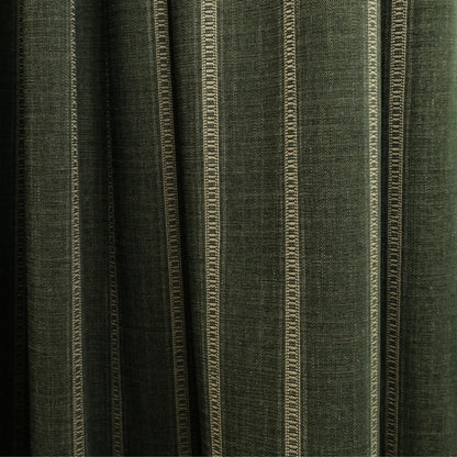 Green Stripe Upholstery Fabric by the Yard