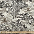Forest Cotton Fabric Tan Home Decor Toile