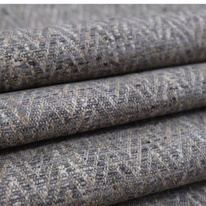 Mocha Herringbone Zigzag Upholstery Fabric – Recycled Brown Coffee Upholstery by the Yard