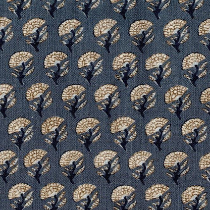 Small Blue Floral Cotton Fabric – Ditsy Print Fabric by the Yard