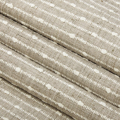 Gray Striped Fabric Warm Grey