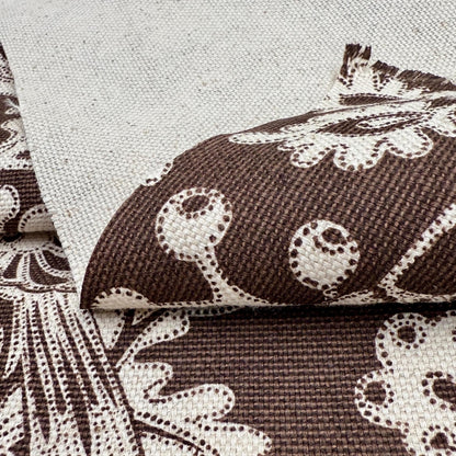 Brown Bird Fabric Floral Cotton Upholstery